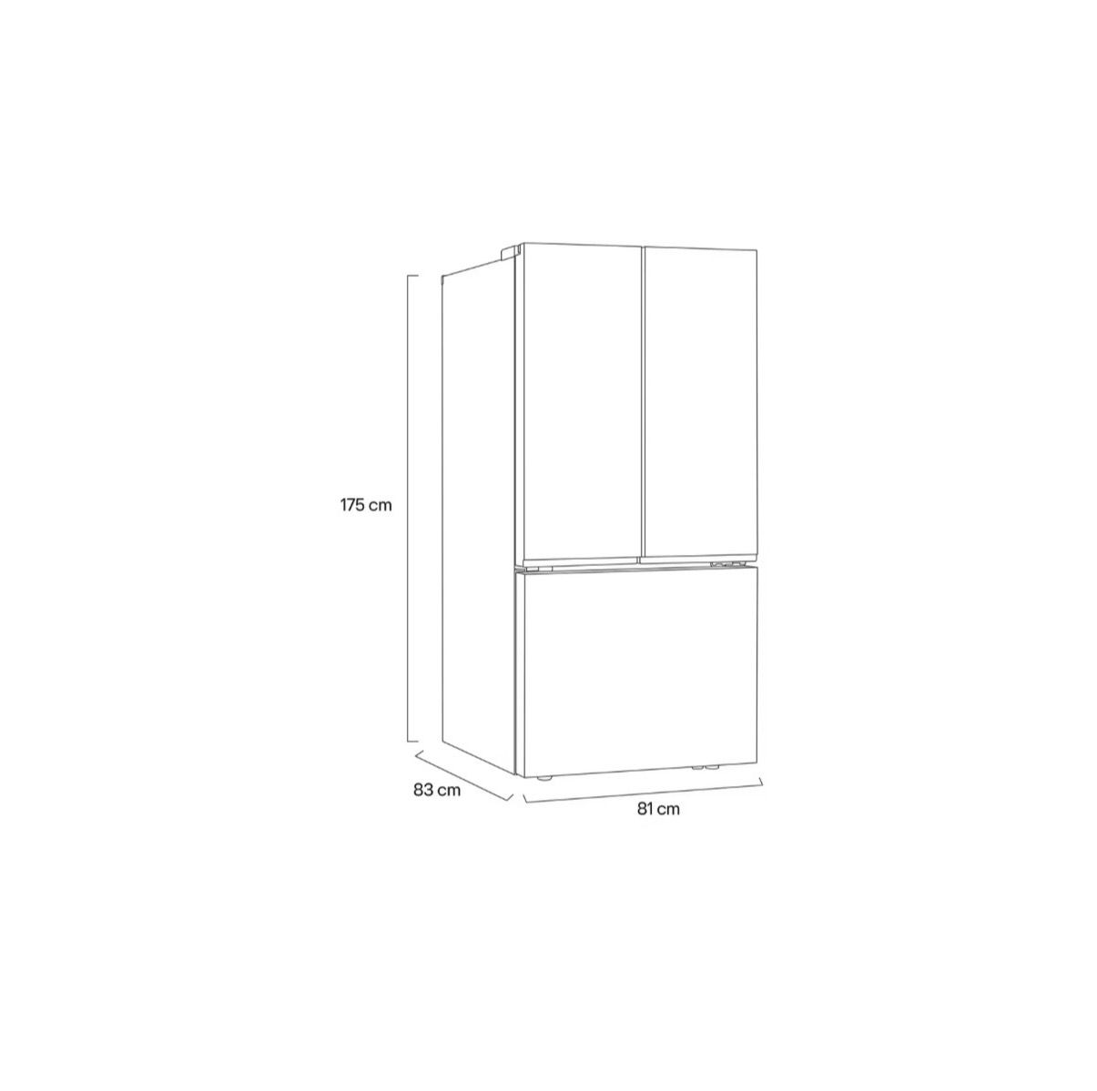 Refrigerador LG French Door ThinQ™ 25 pies³ Negro
