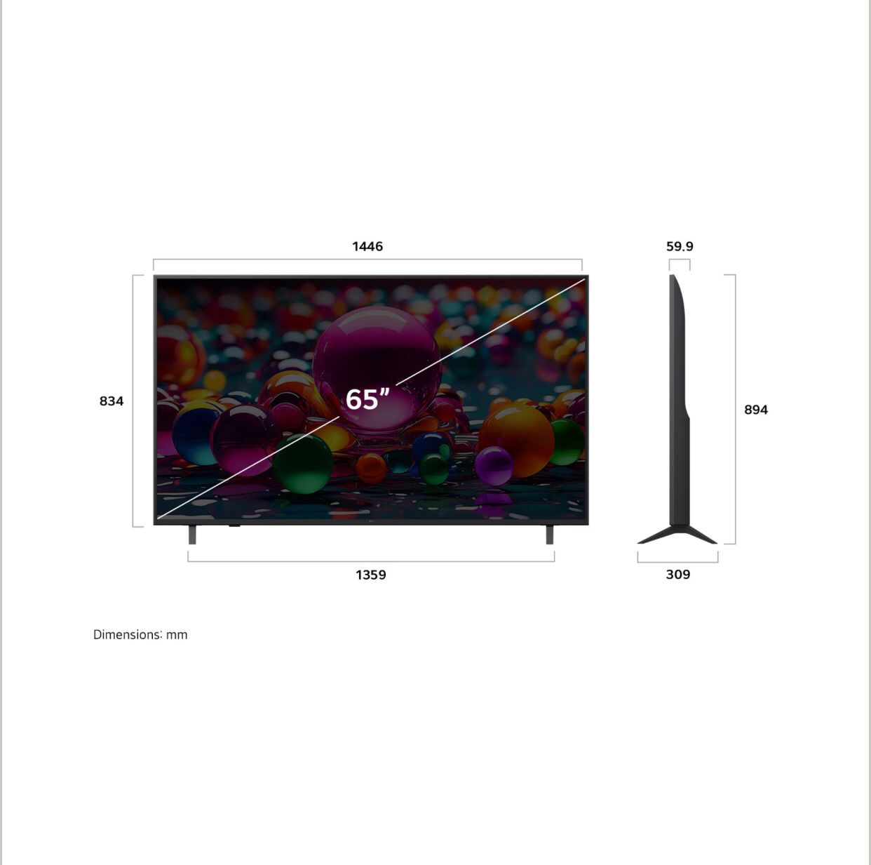 Smart TV LG 65” pulgadas AI UHD 4K