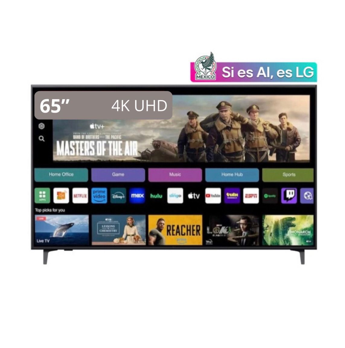 Smart TV LG 65” pulgadas AI UHD 4K