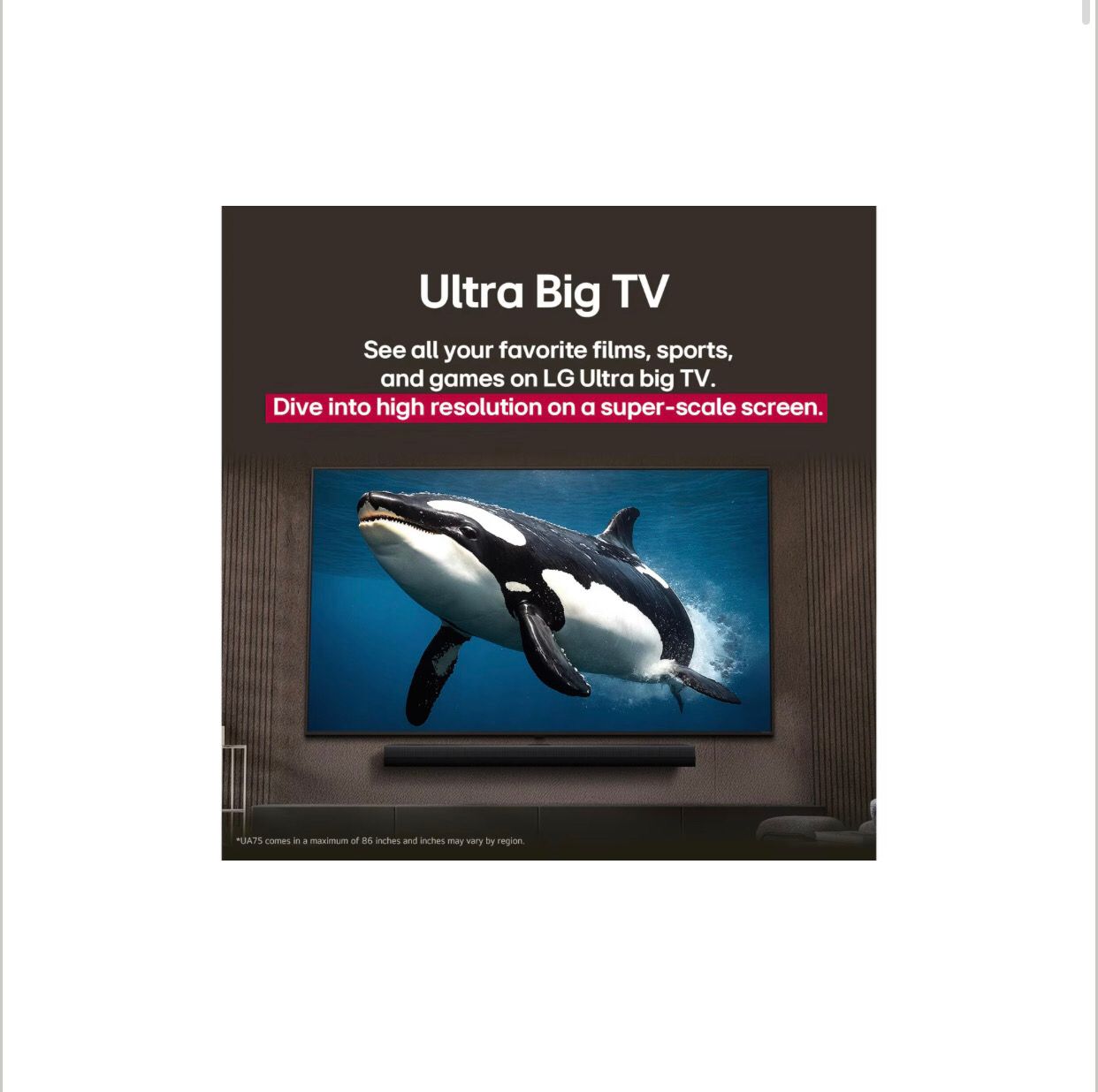 Smart TV LG 65” pulgadas AI UHD 4K