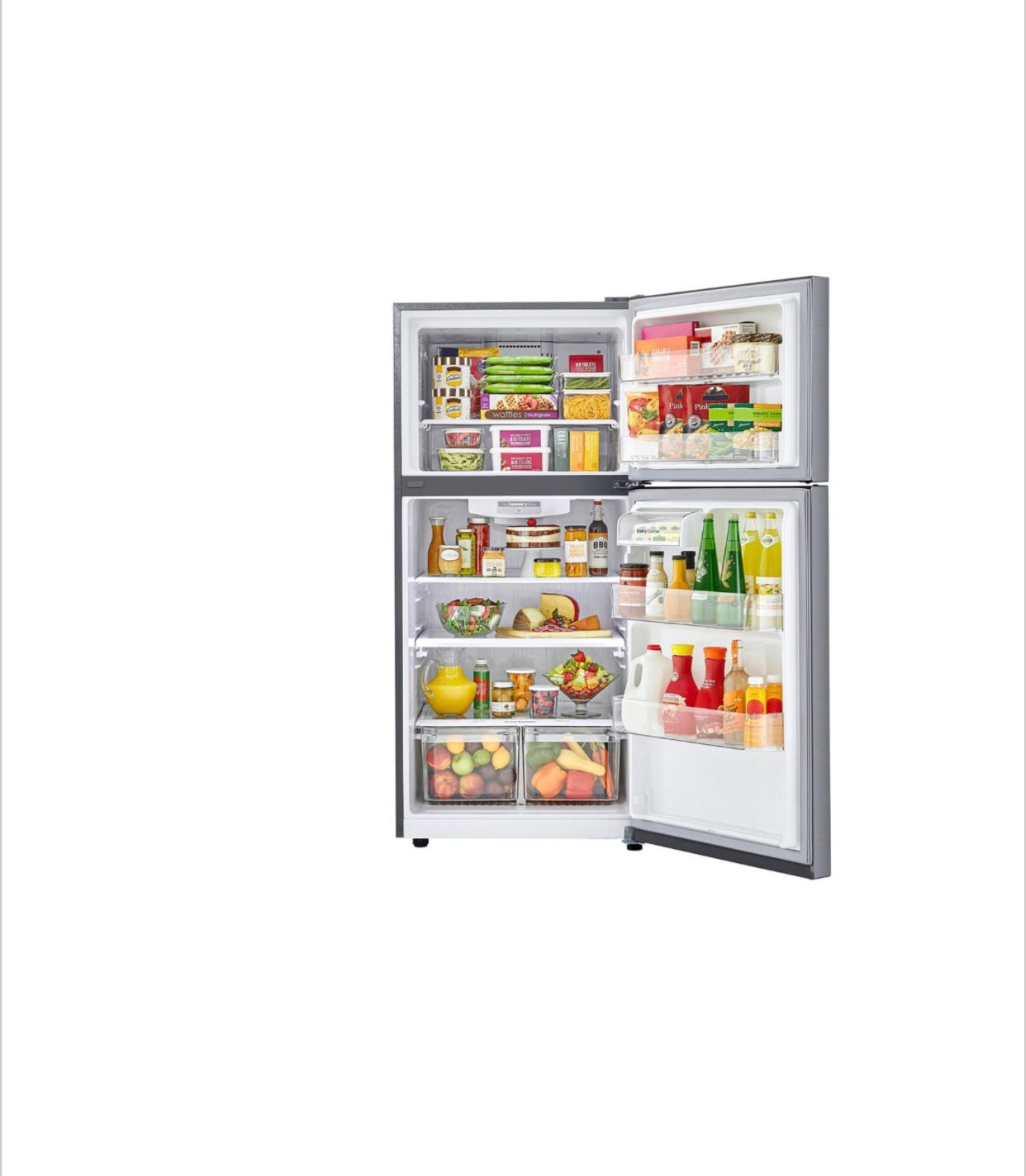 Refrigerador LG Top Freezer 20 pies³ Inverter Gris