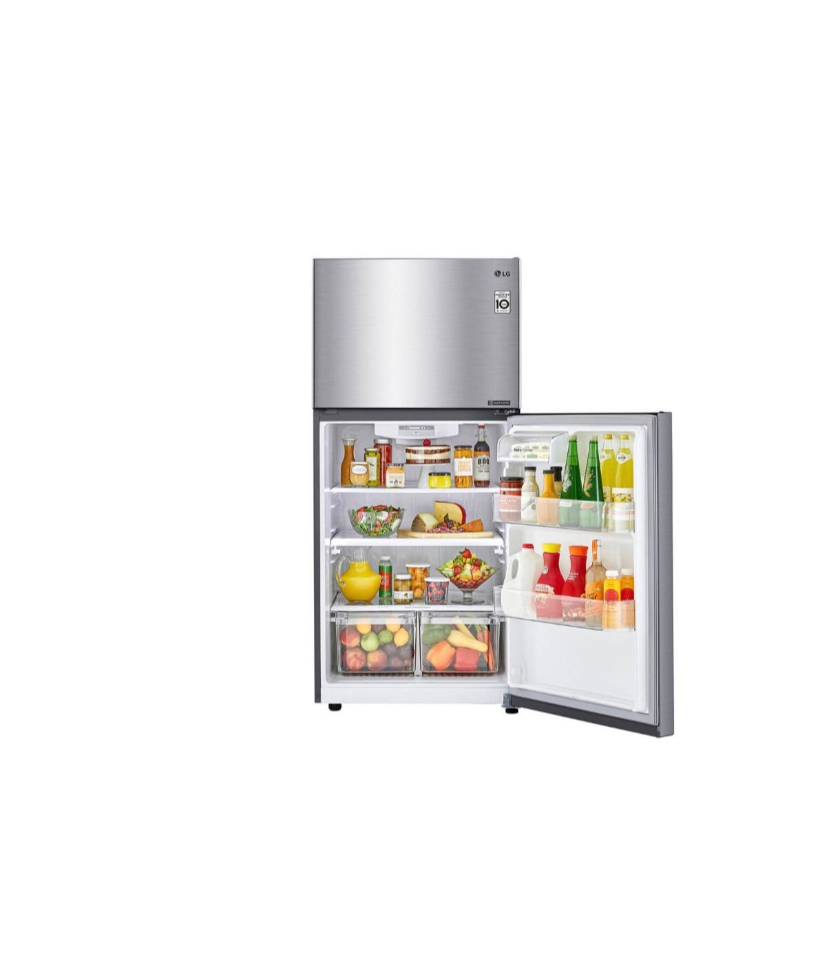 Refrigerador LG Top Freezer 20 pies³ Inverter Gris