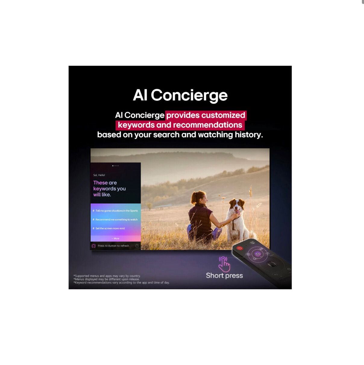 Smart TV LG 43” pulgadas AI UHD 4K UA75