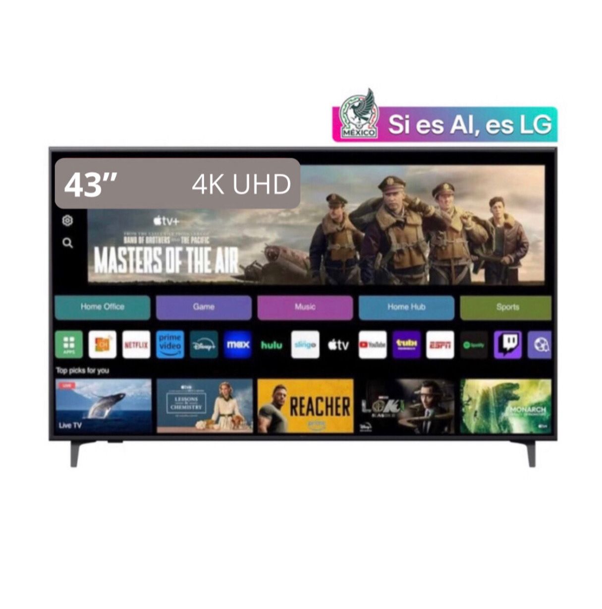 Smart TV LG 43” pulgadas AI UHD 4K UA75