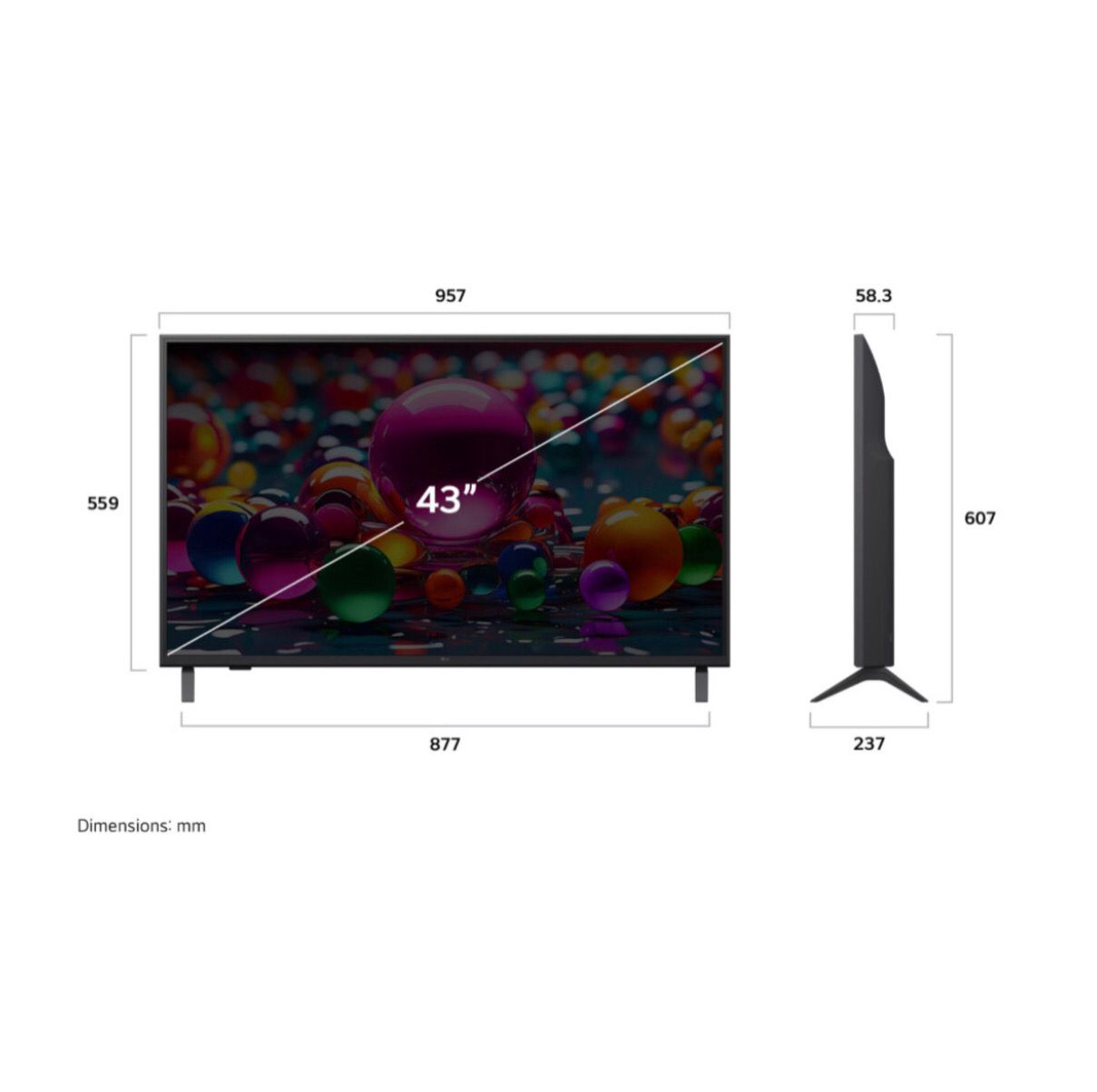 Smart TV LG 43” pulgadas AI UHD 4K UA75