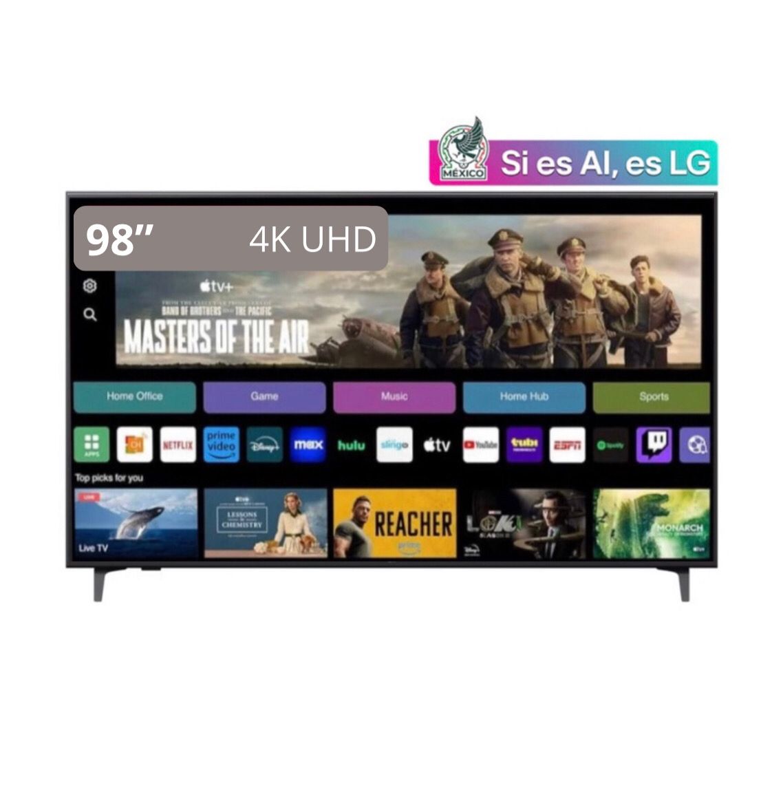 Smart TV LG 98” pulgadas AI UHD 4K-ThinQ AI