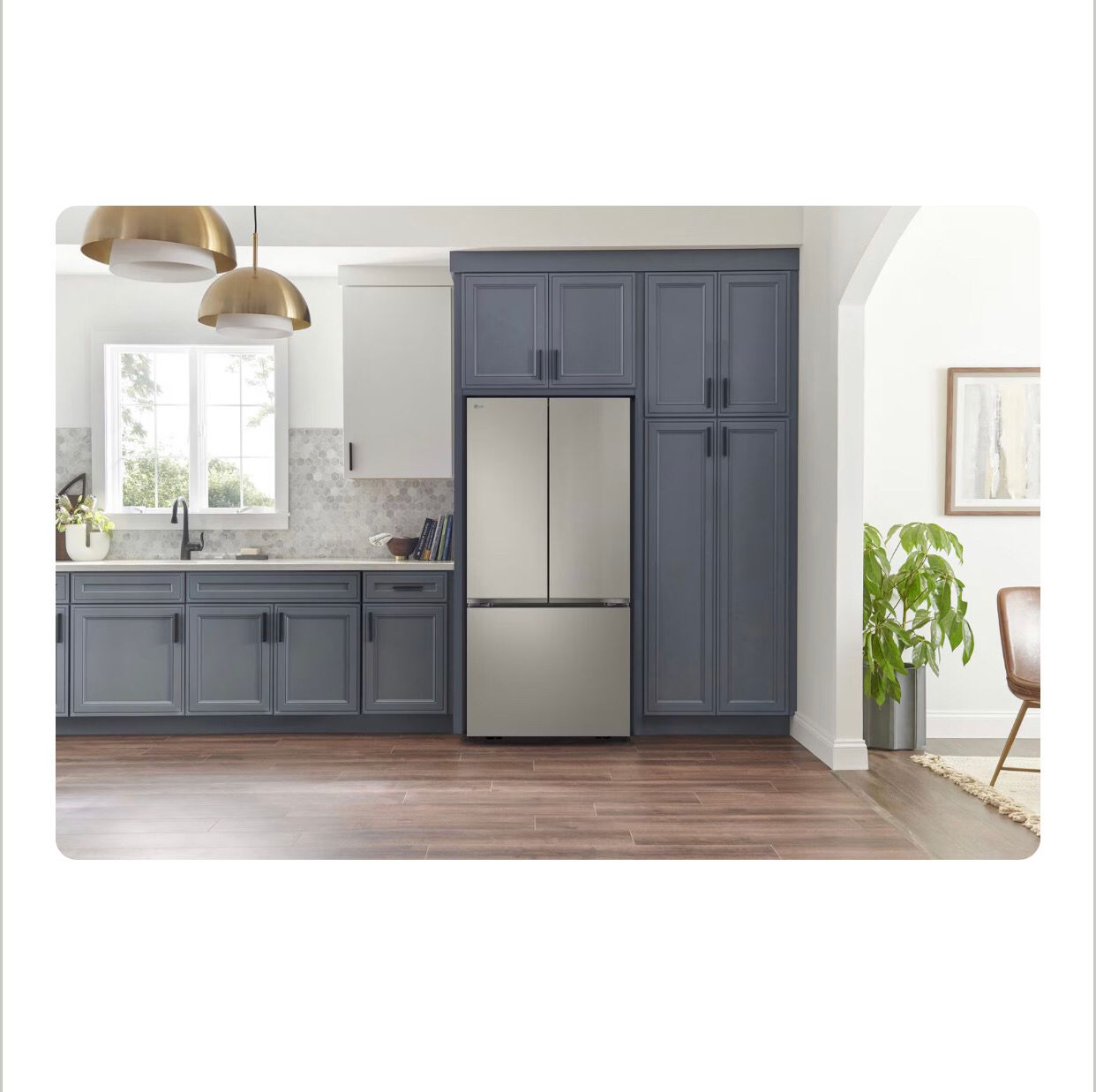 Refrigerador LG French Door 3 puertas 25 pies³ Gris
