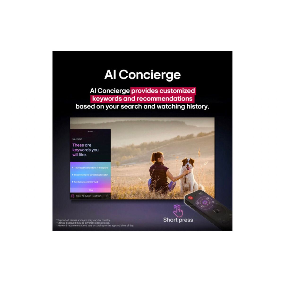 Smart TV LG 55” pulgadas AI UHD 4K