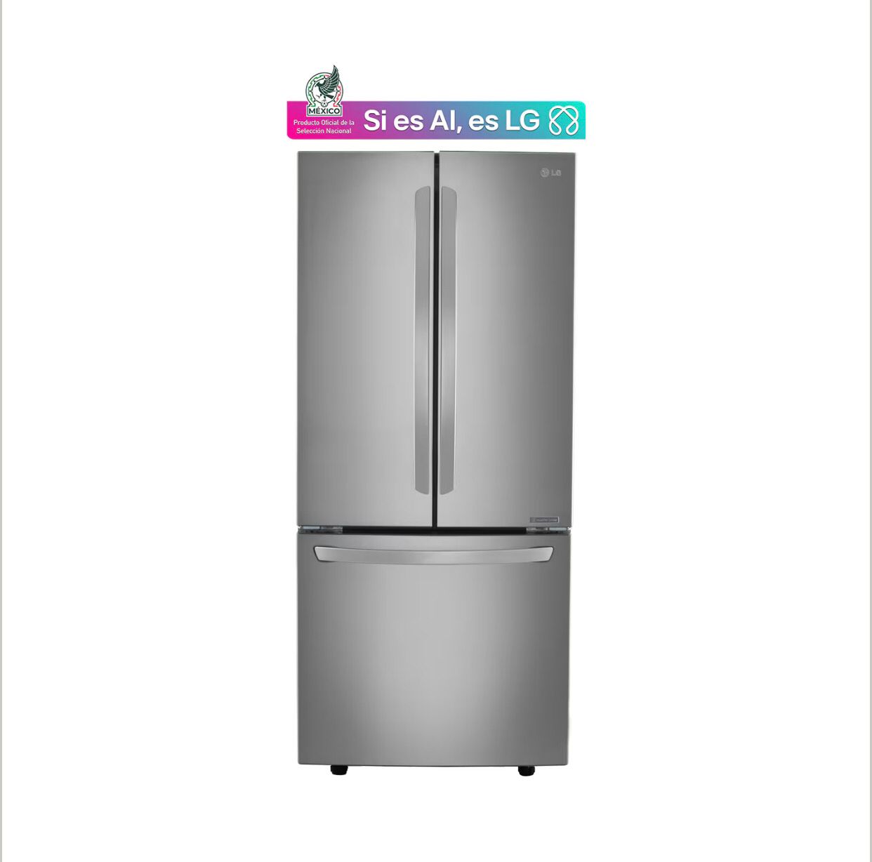 Refrigerador LG French Door 22 pies³ Inverter Gris