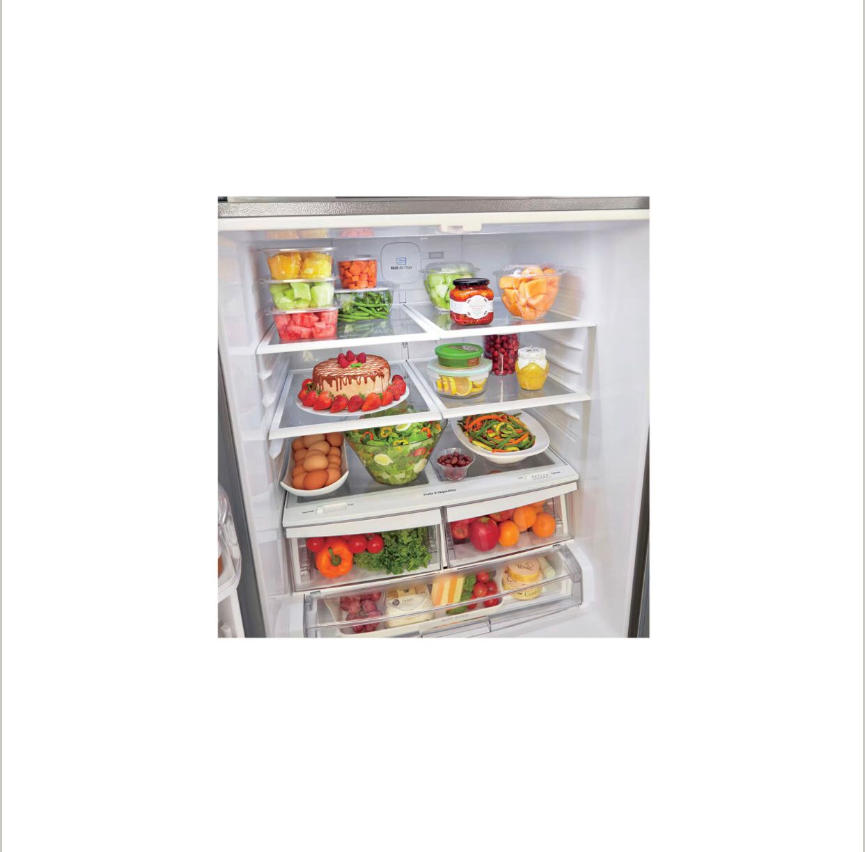 Refrigerador LG French Door 22 pies³ Inverter Gris