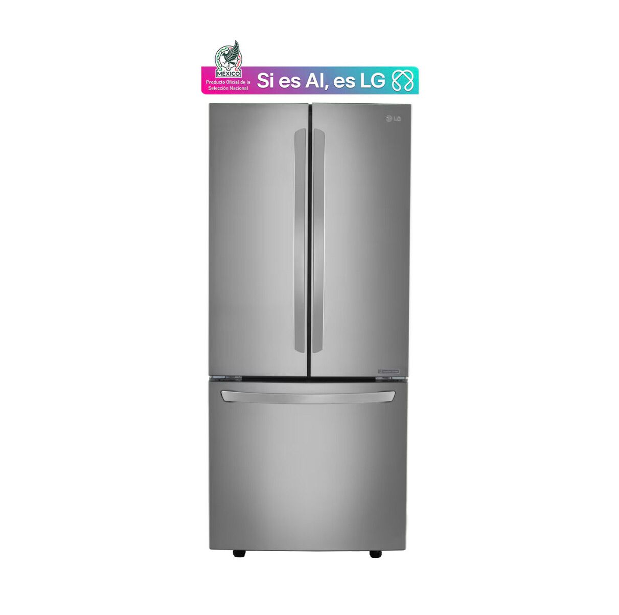 Refrigerador LG French Door 22 pies³ Inverter Gris
