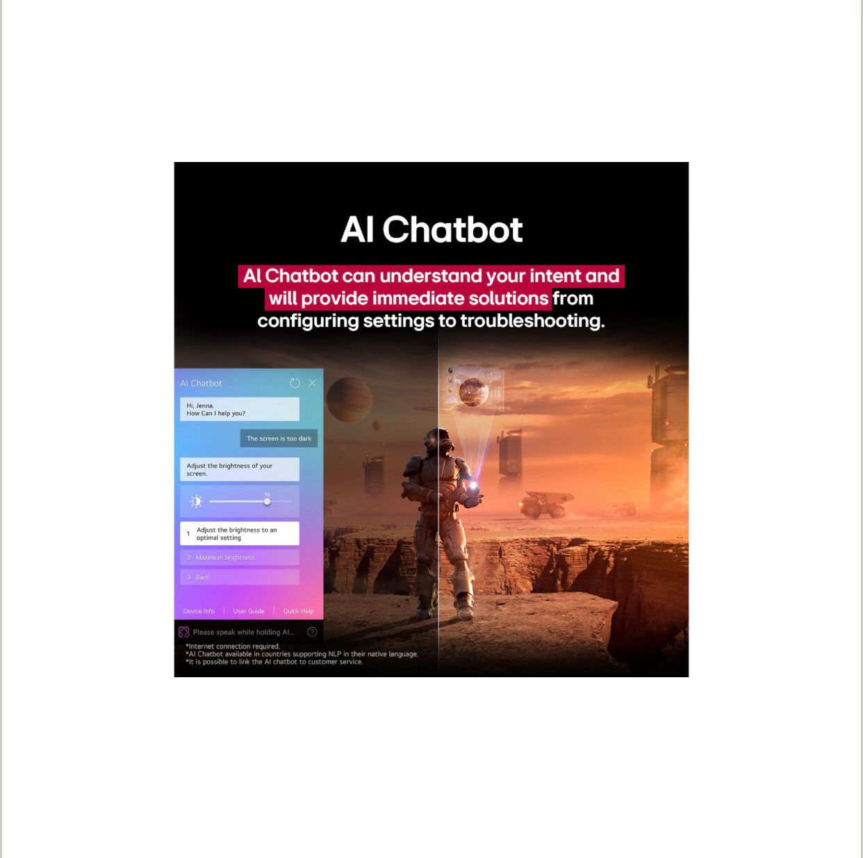 Smart TV LG 75” pulgadas AI UHD UA75 4K