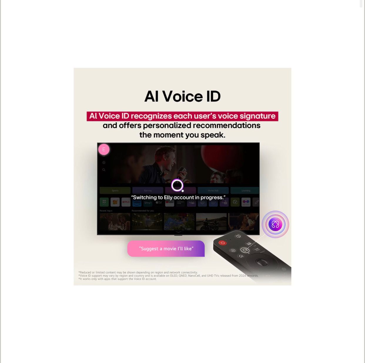 Smart TV LG 75” pulgadas AI UHD UA75 4K