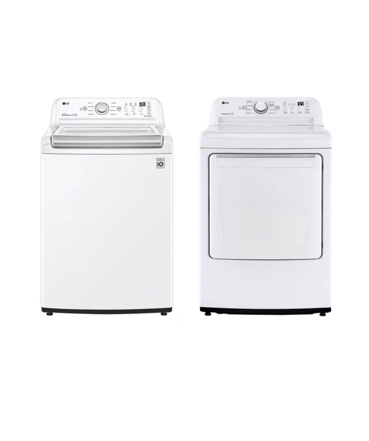 Lavadora LG Inverter 25 Kg Blanco + Secadora de gas 25kg