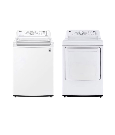 Lavadora LG Inverter 25 Kg Blanco + Secadora de gas 25kg