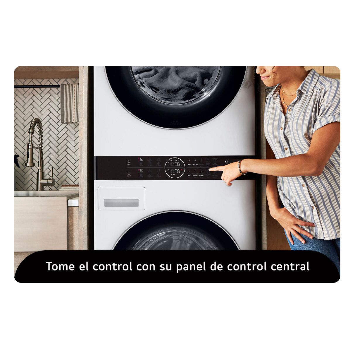 Torre de lavado WashTower™ LG con AI DD™ 22kg