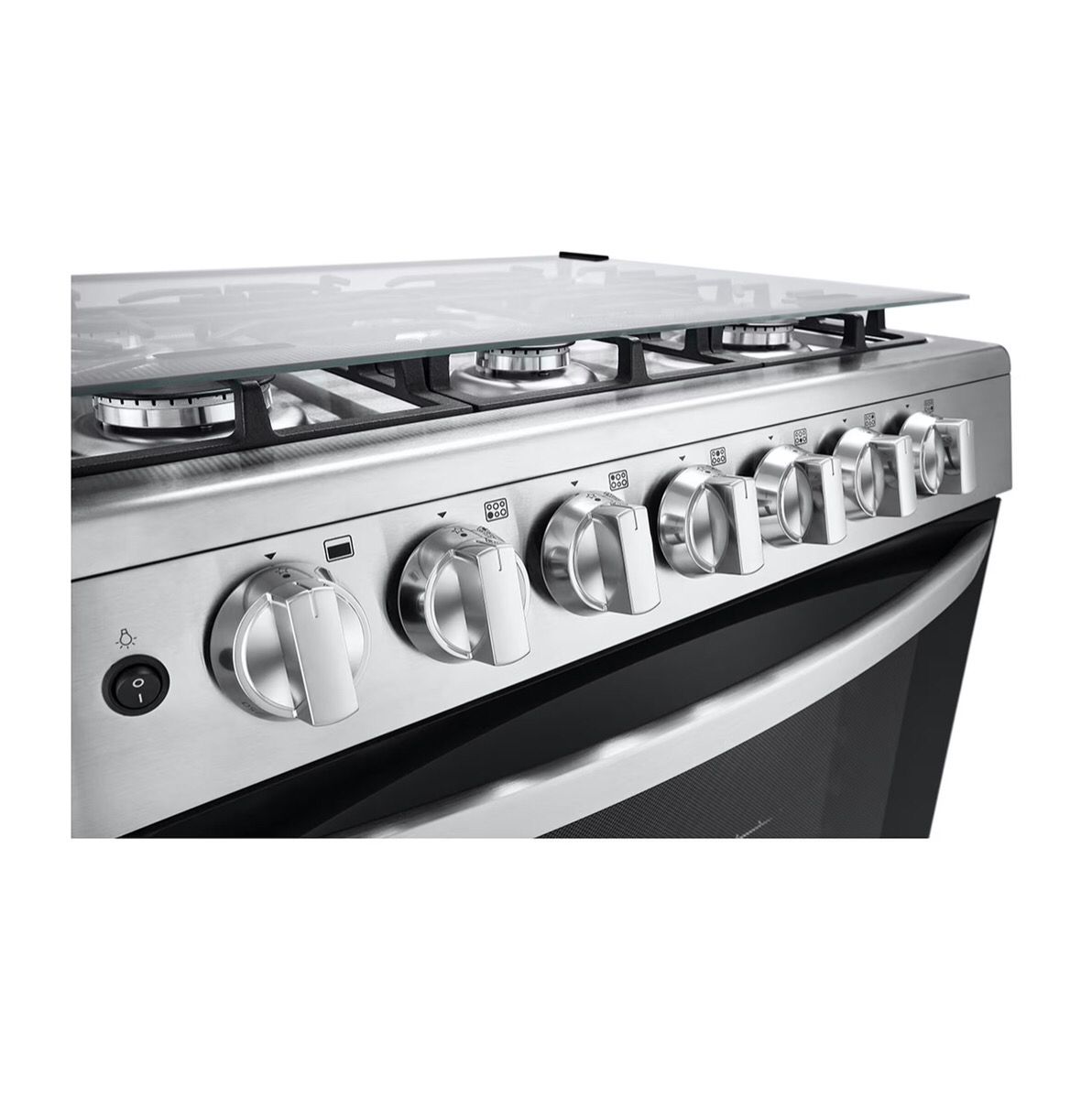 Combo Estufa y Campana LG - Gris Acero inoxidable