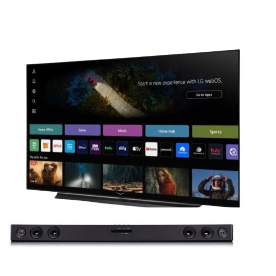 Combo Smart TV LG 43” AI UHD 4K UA75 + Barra de Sonido SK1D Bluetooth