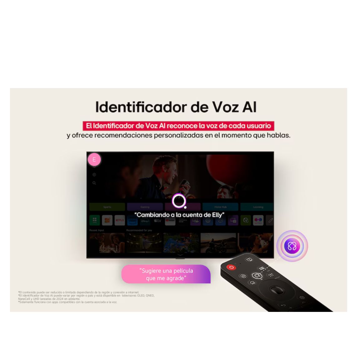 Smart TV 65” pulgadas LG AI OLED evo C5 4K