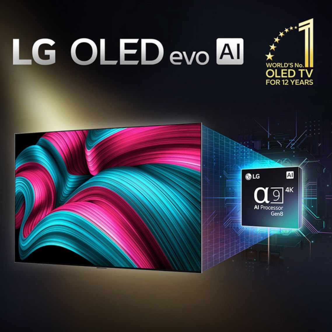 Smart TV 42” pulgadas LG AI OLED evo C5 4K