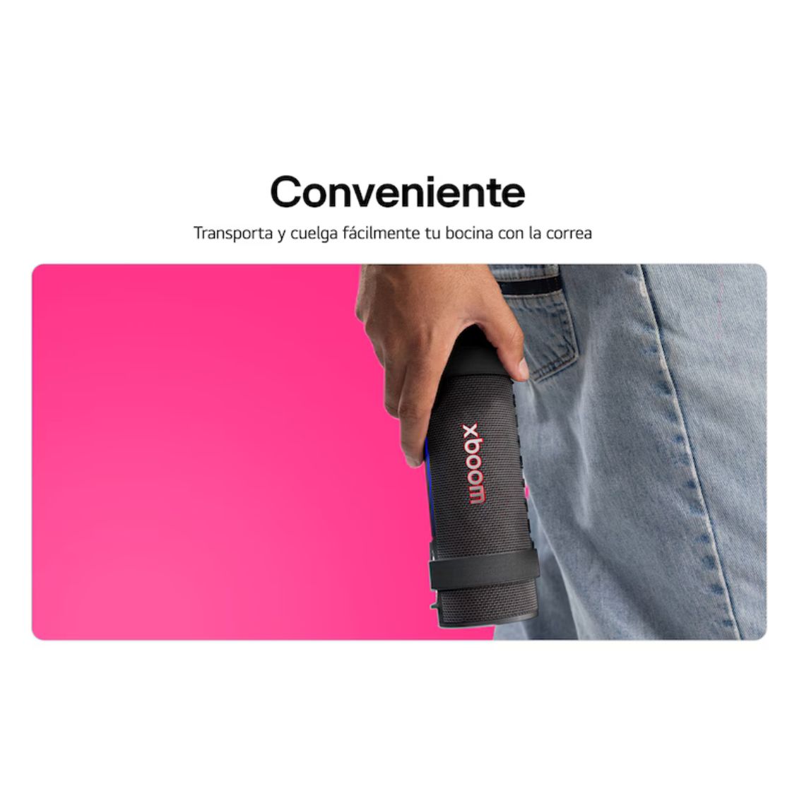 XBOOM LG Grab by will.i.am | Bluetooth portátil | Signature Sound/ portabilidad suprema