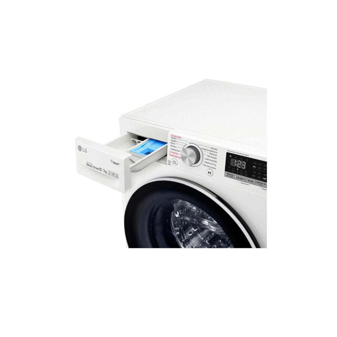 Lavasecadora LG Carga Frontal AI DD™ 12/7 kg Blanco
