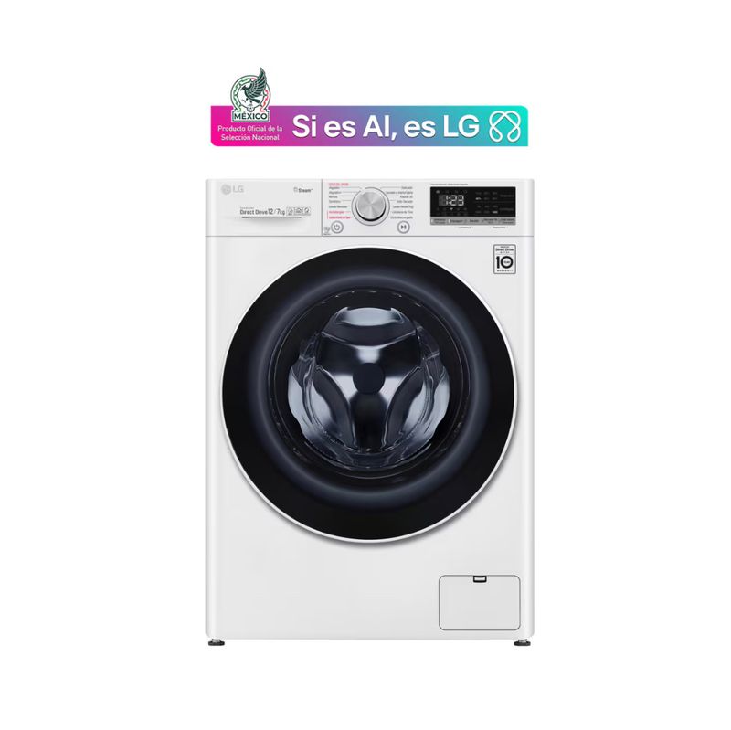 Lavasecadora LG Carga Frontal AI DD™ 12/7 kg Blanco