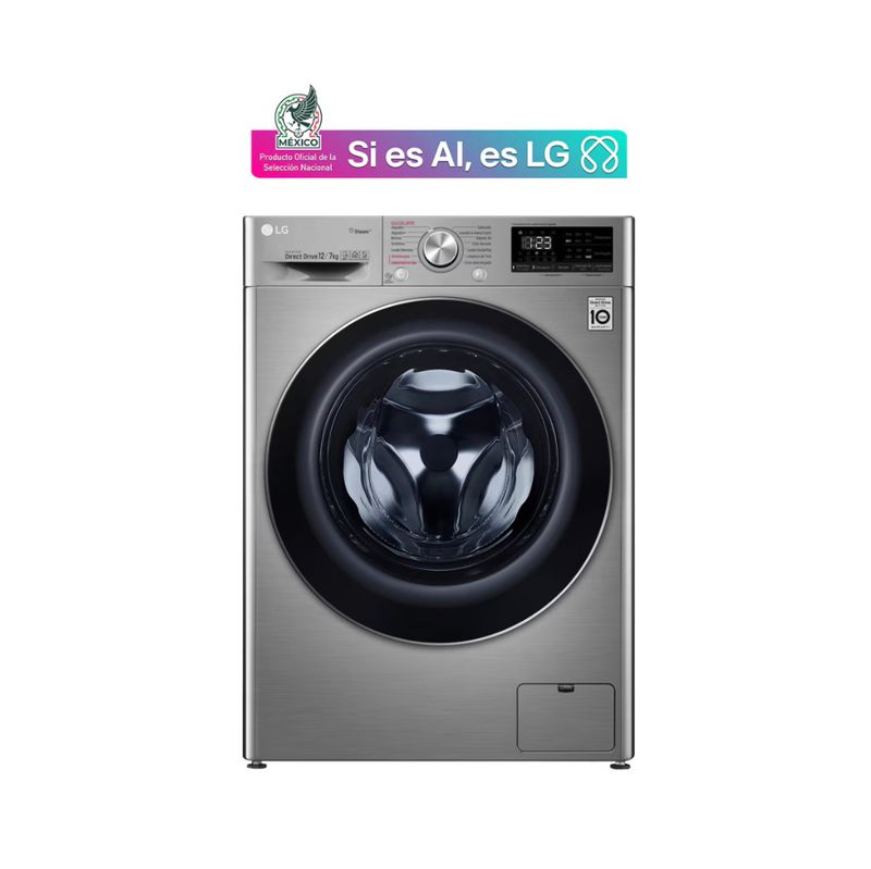 Lavasecadora LG Carga Frontal AI DD™ 12/7 kg Gris