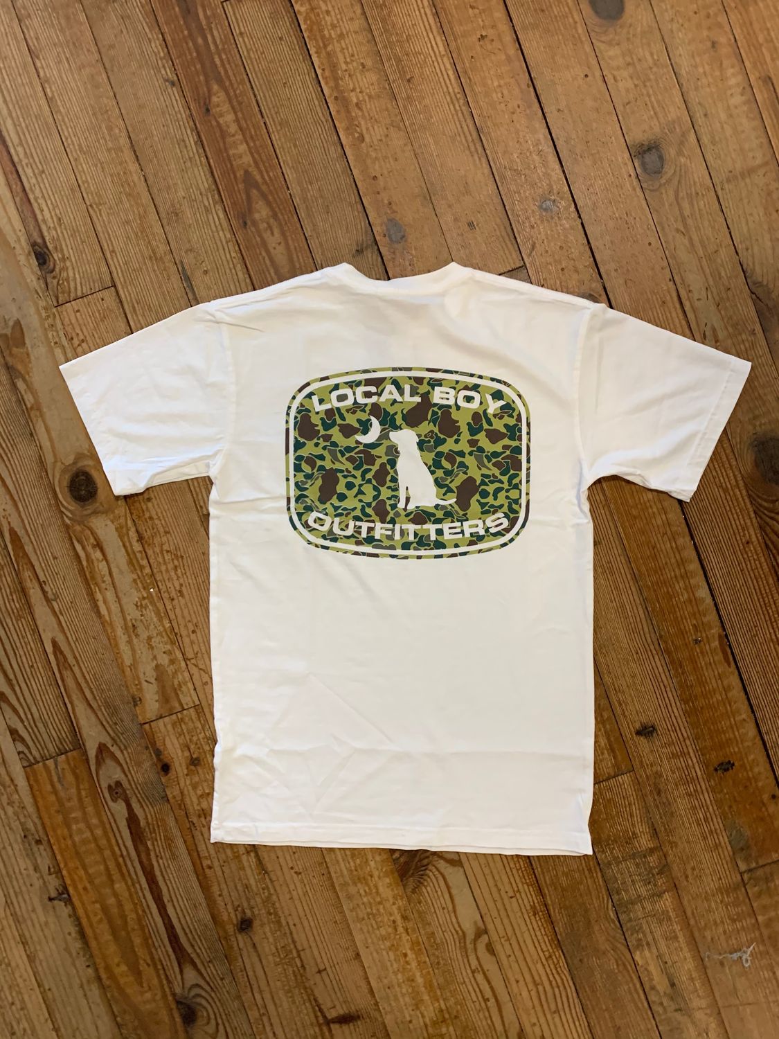 Local Boy White Old School Badge Tee