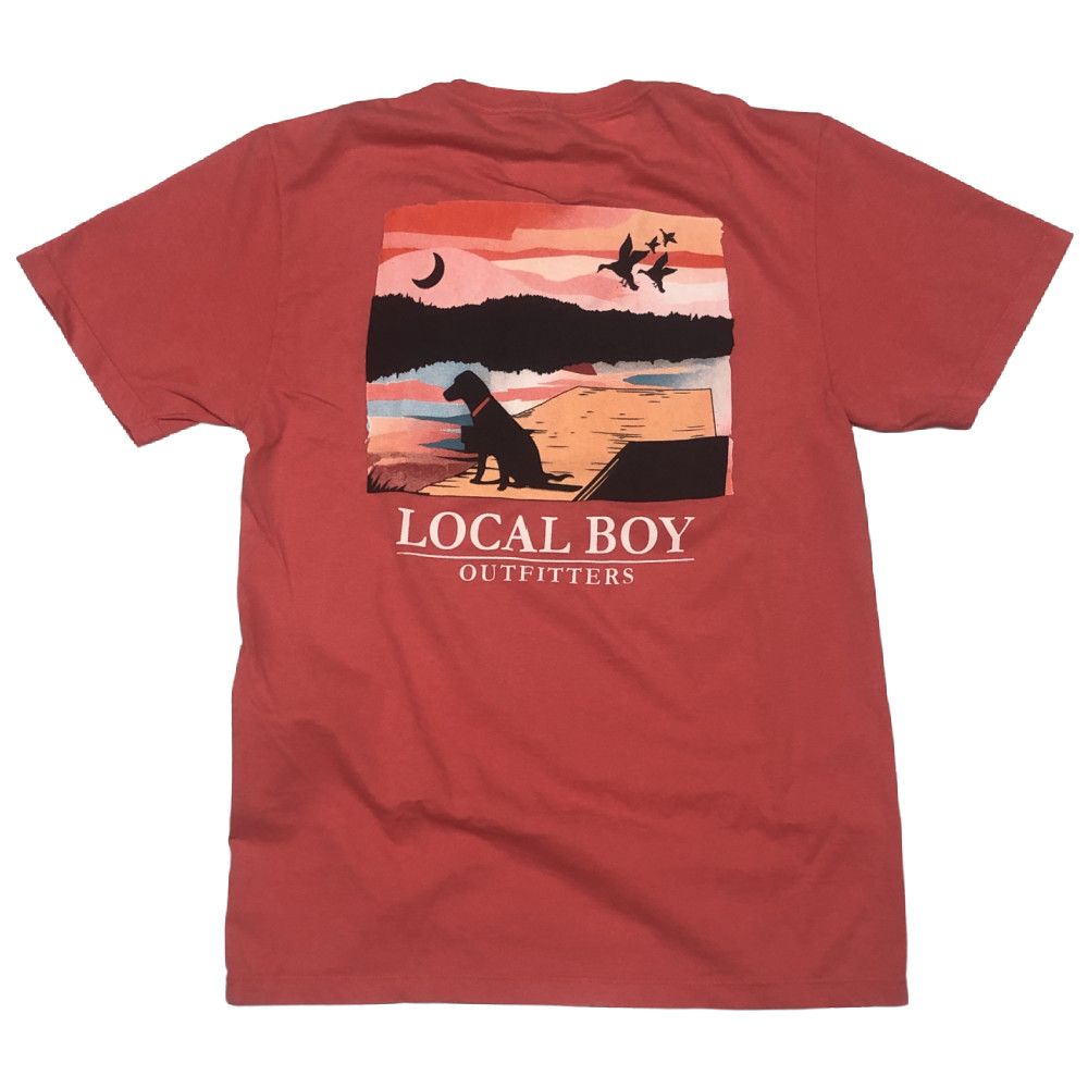 Local Boy Lab On Dock Melon Tee