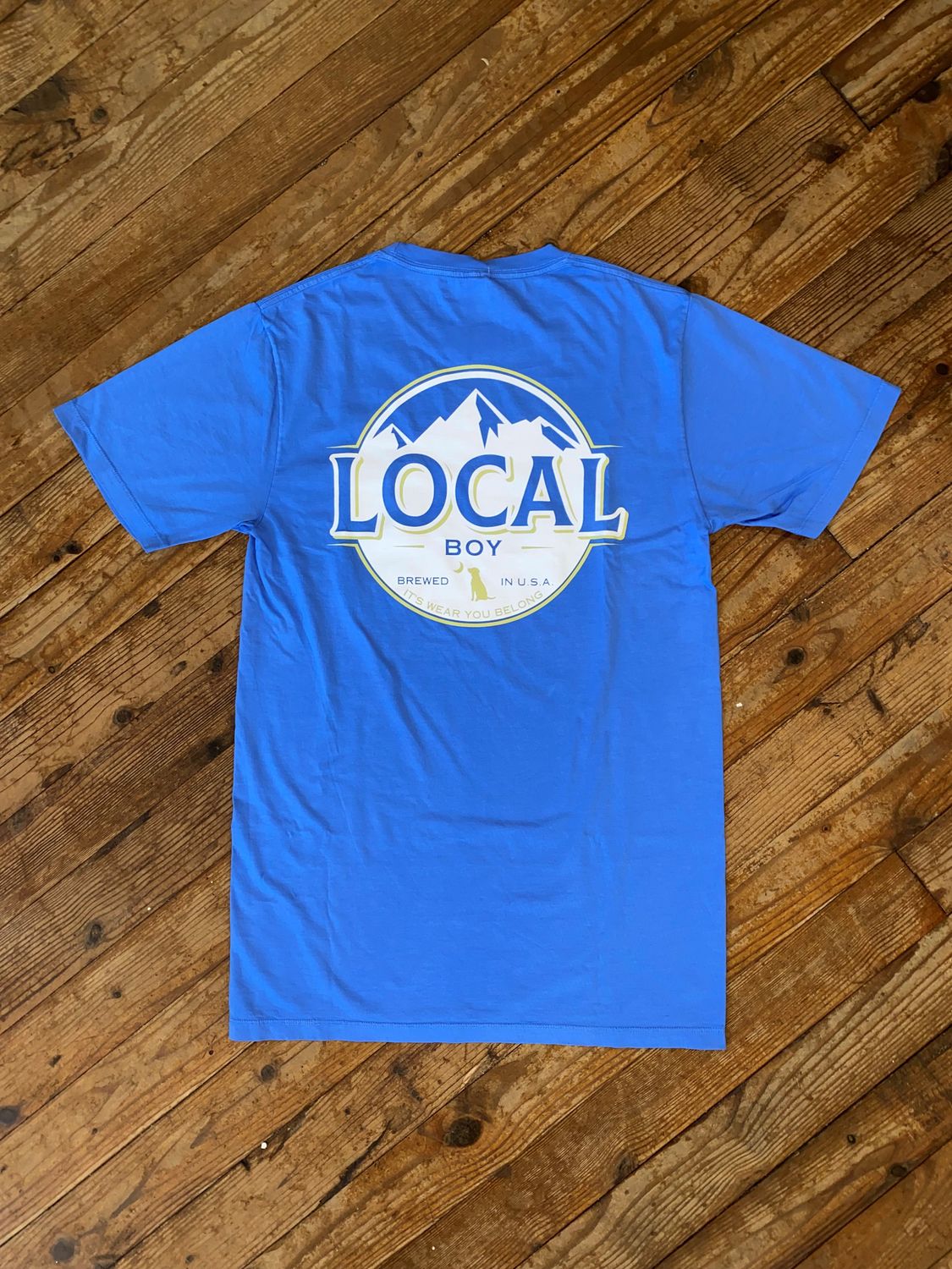 Local Boy Busch Latte Flo Blue Tee