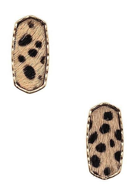 Oval Frame Post Earrings