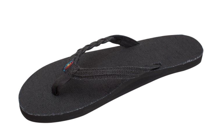 Women's Hemp Flirty Braidy Black Rainbows