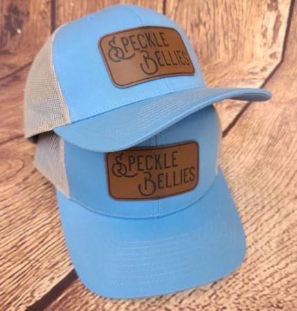 Debossed SB Brown Leather Patch Cap