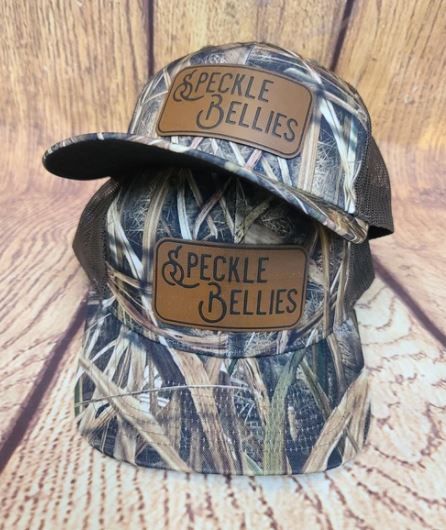 Debossed SB Brown Leather Patch Cap