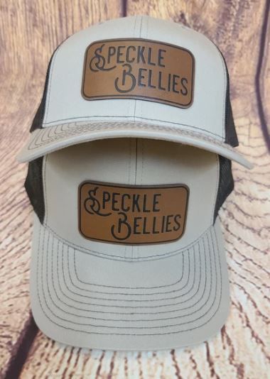 Debossed SB Brown Leather Patch Cap