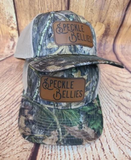 Debossed SB Brown Leather Patch Cap