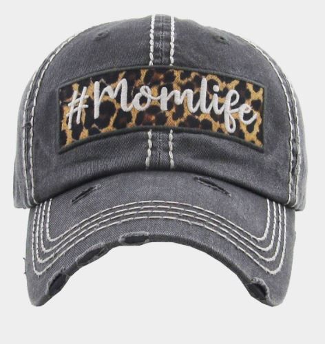 Mom Life Leopard Hat 