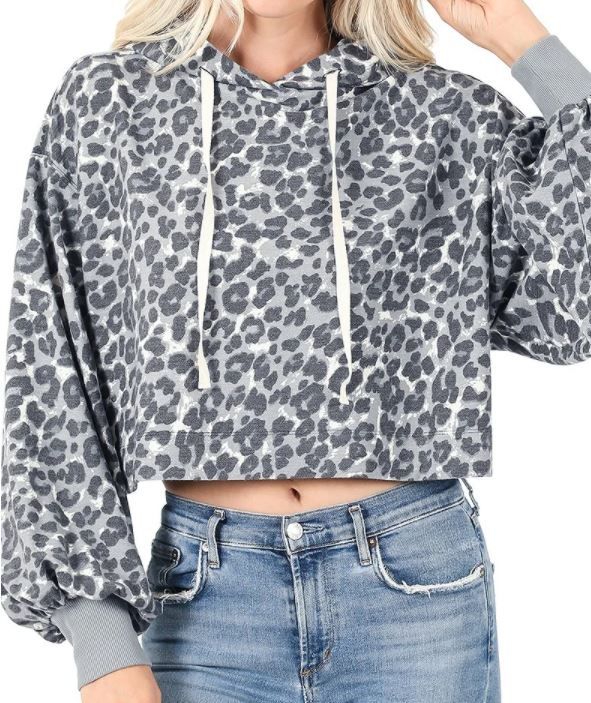 Leopard French Terry Hoodie