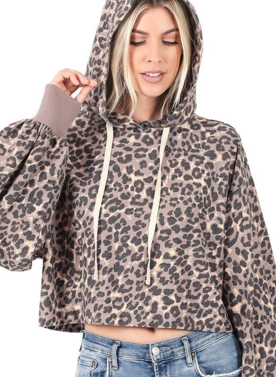 Leopard French Terry Hoodie