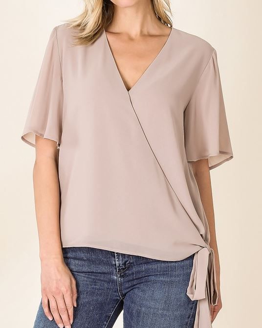 Chiffon Side Tie Top