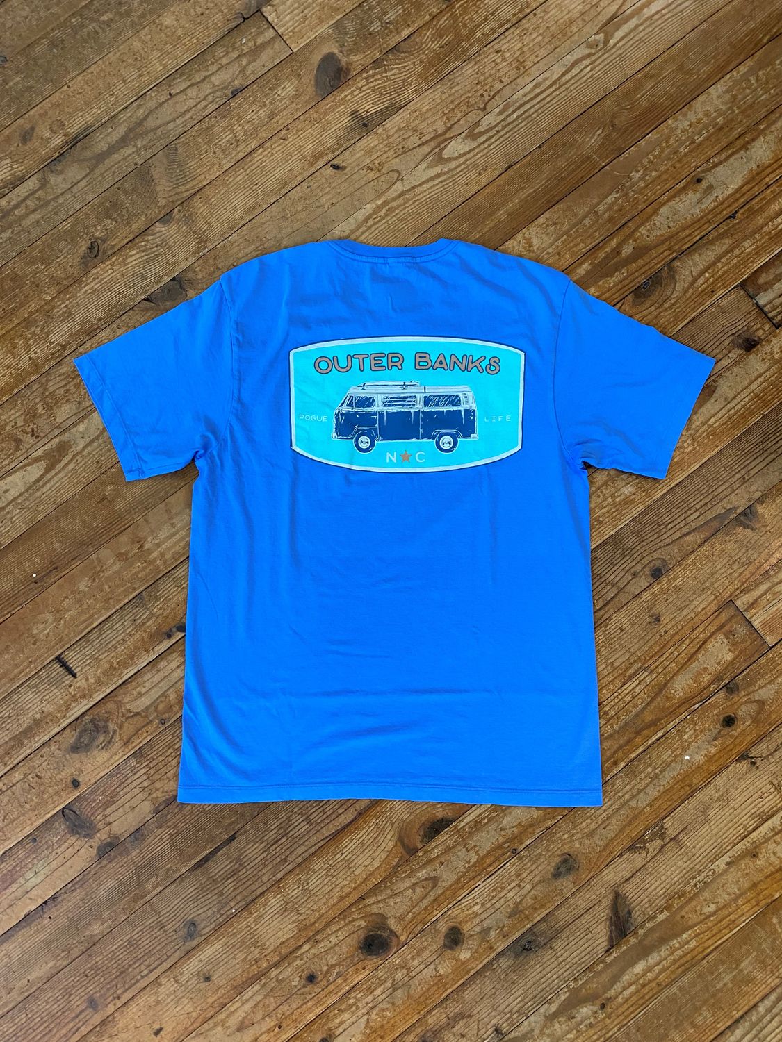 Outer Banks Van Badge Pocket Tee