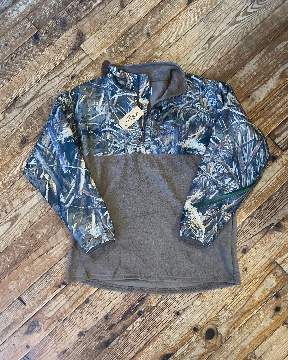 J Marsh Unisex Camo 1/4 Zip