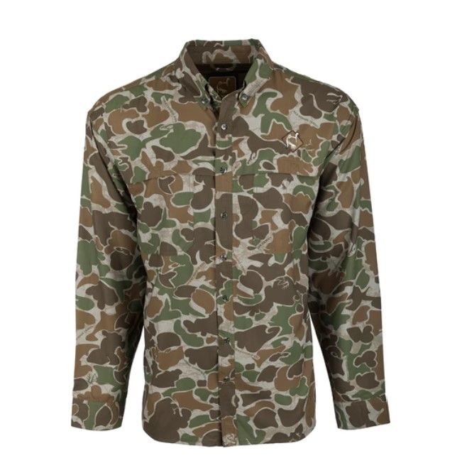 Drake Youth Flyweight Shirt 2.0 OS Green