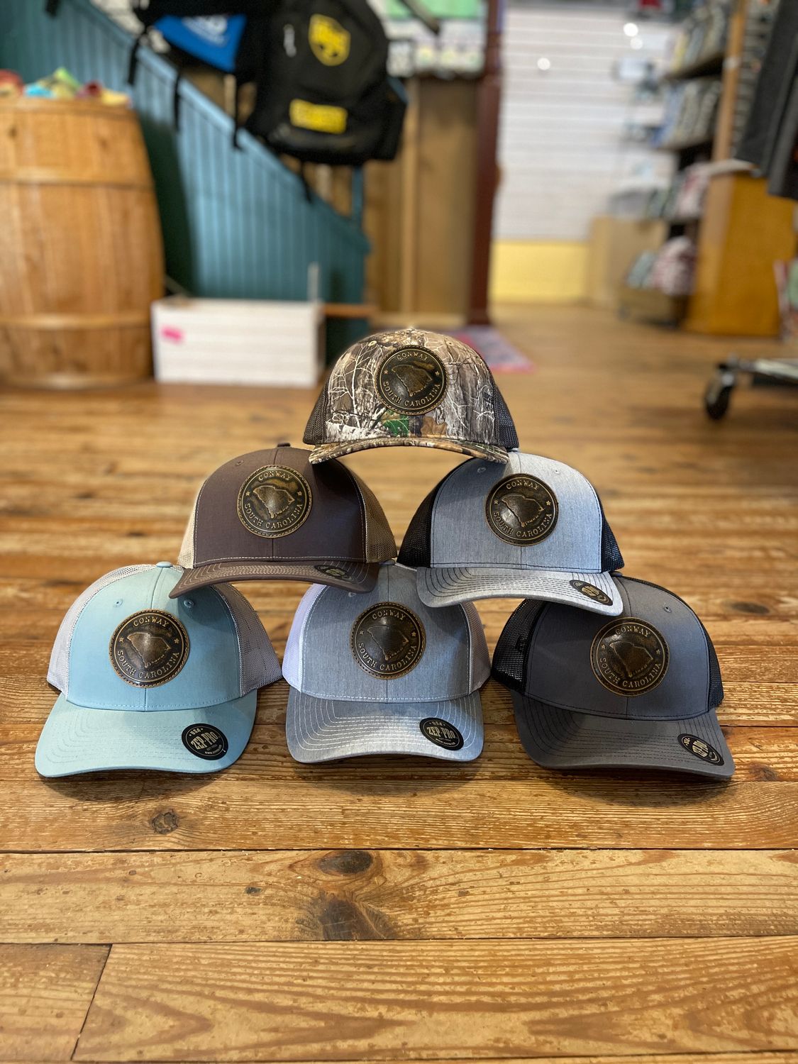 Conway Leather Patch Hat