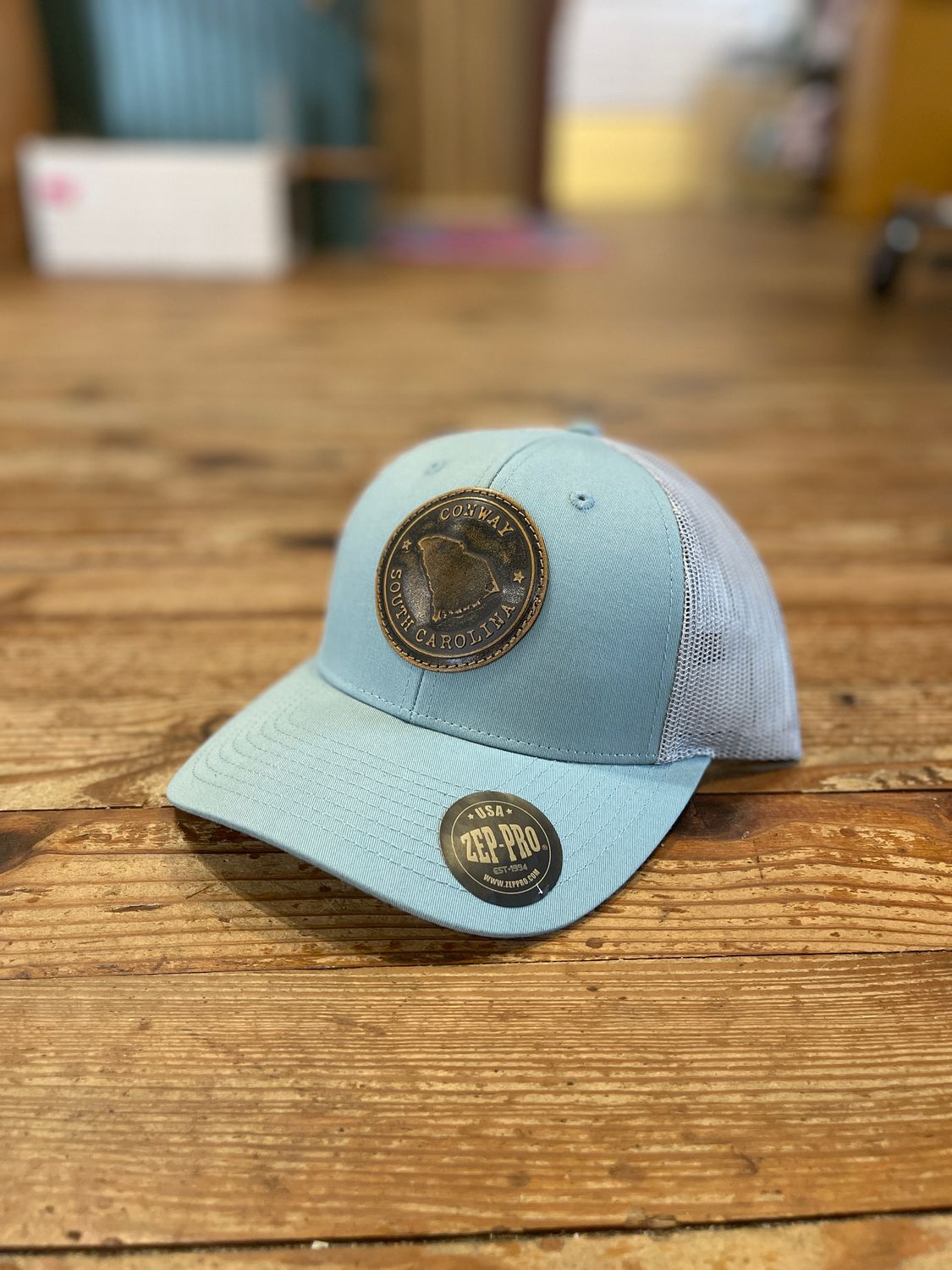 Conway Leather Patch Hat