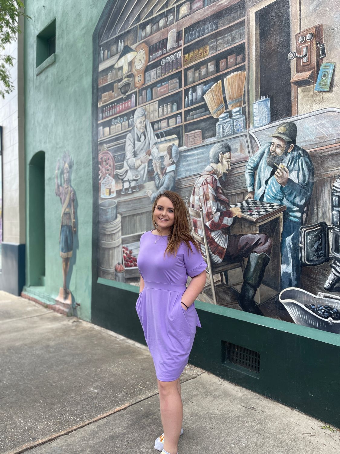 Brushed Duty with Tie Belt Dress