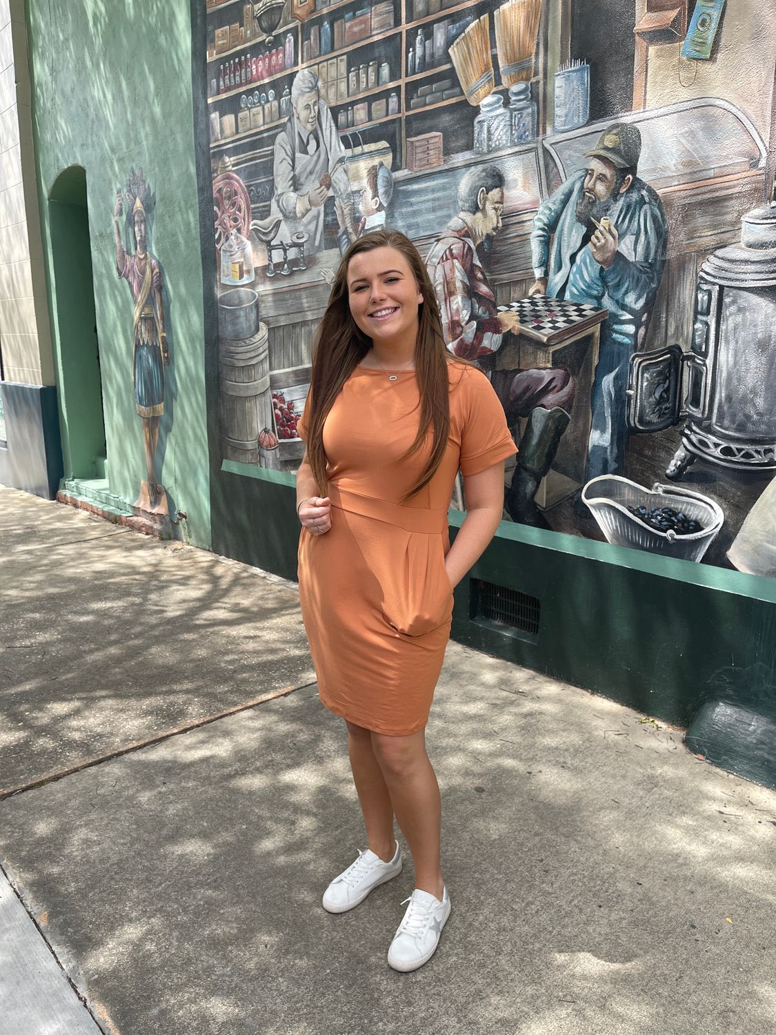 Brushed Duty with Tie Belt Dress