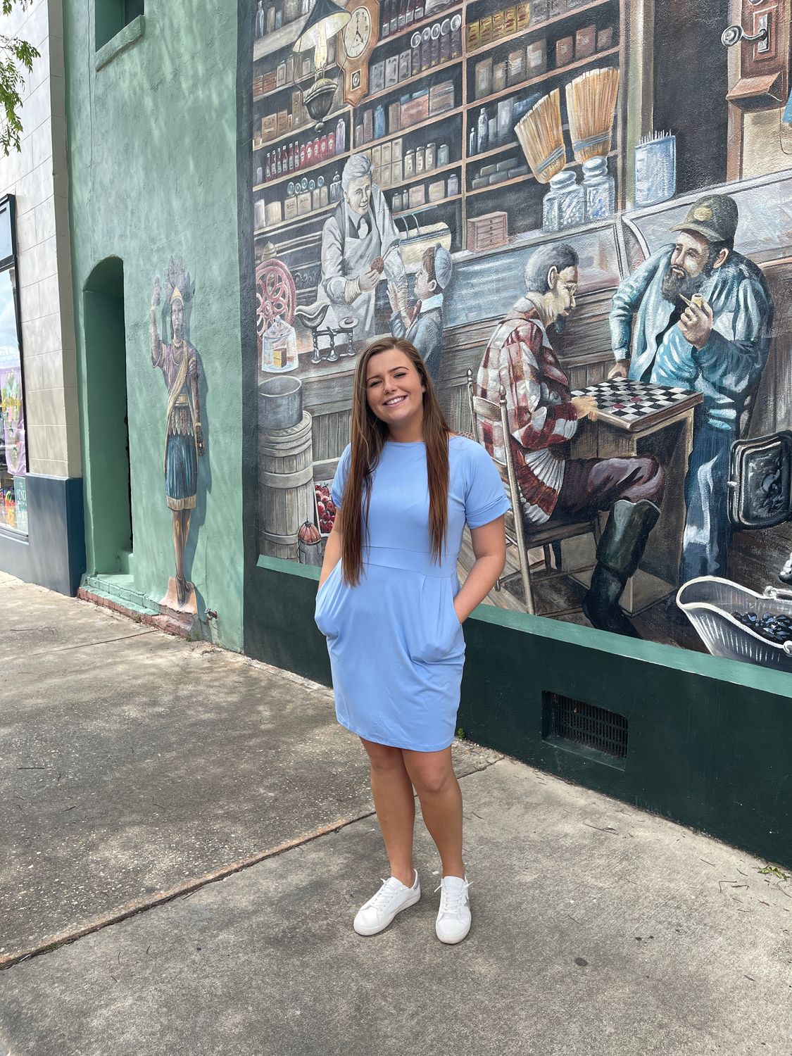 Brushed Duty with Tie Belt Dress