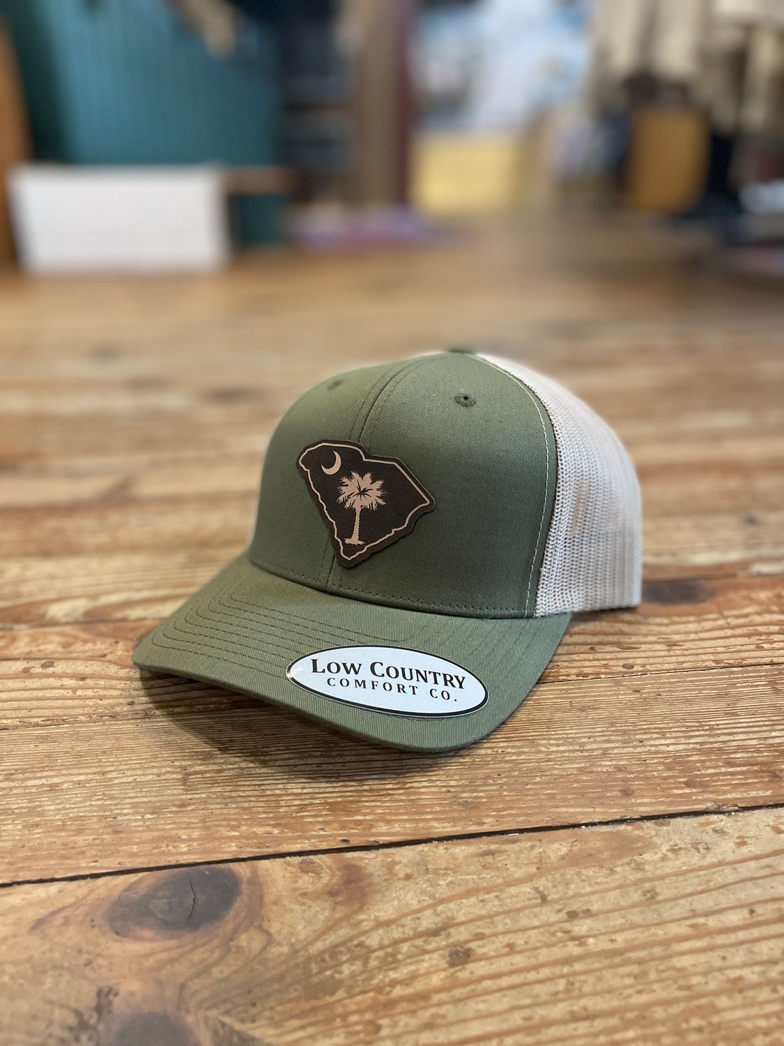 SC Flag Leather Patch Hat